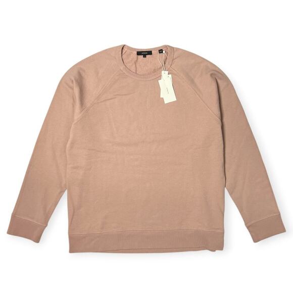 NEW VINCE Garment Dye Long Sleeve Crew Neck Tee SIZE L Cotton Sweatshirt NWT - Picture 3 of 13